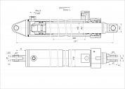 Гидроцилиндр ЦГ-63.50х1680.01