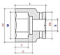Головка ударная PNG-S40M86